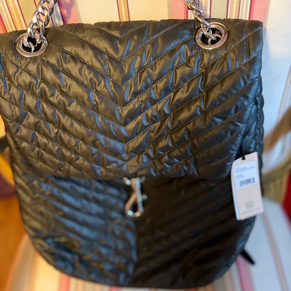 Rebecca Minkoff Edie “Puffer” Backpack with Chain Detail - Picture 10 of 12